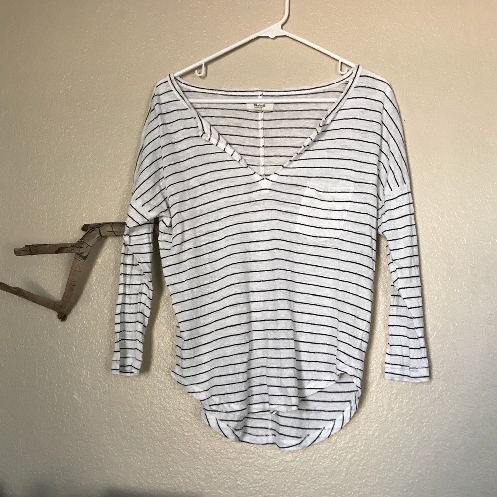 Madewell linen Telegraph tee